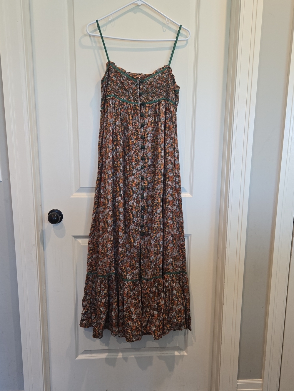 FREE PEOPLE Molli Jo Button Front Maxi Dress